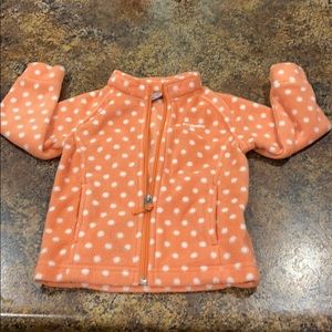 Peach Polka Dot Columbia Sweatshirt
